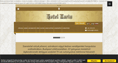Desktop Screenshot of karinhotel.hu
