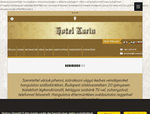 Tablet Screenshot of karinhotel.hu
